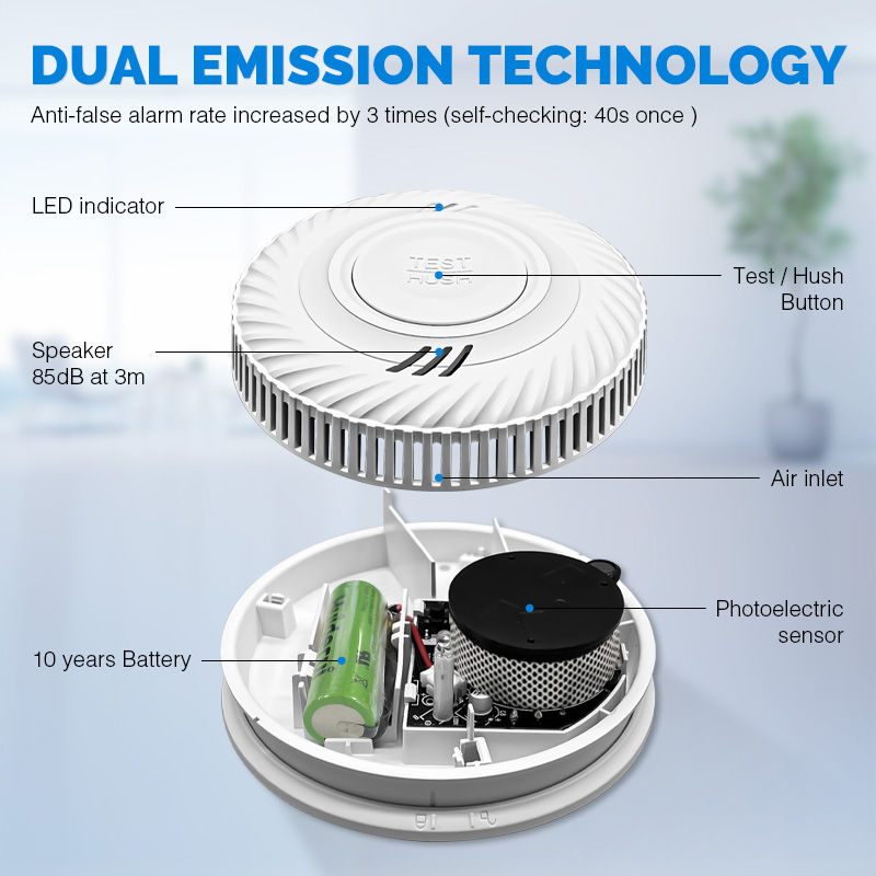 Detector de Humo Inalámbrico I - Smoke Detector Interconnected reseña y precio
